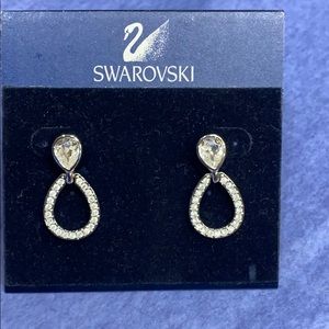 Swarovski post earrings.
